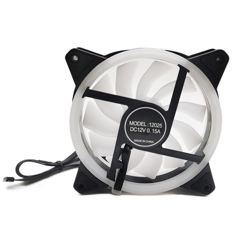 5pcs Desktop RGB Fans PC 120mm LED Cooling Fans With Remote And Controller New