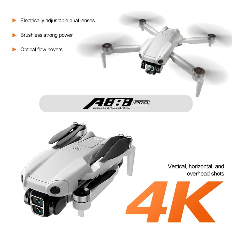 A888- Grey - Dual Electric Drone