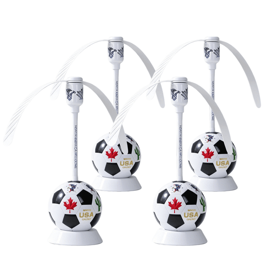 Football Fly Catcher 4 Fans Installed Dry Battery Battery Compartment Without Battery